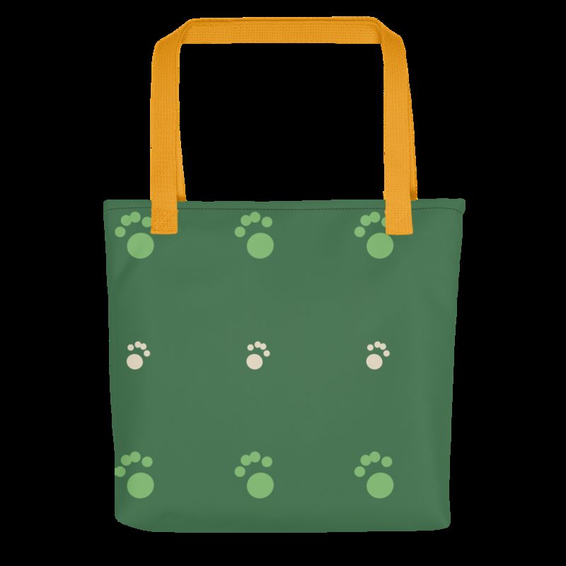 AnimalViewology Paws Tote Bag Yellow