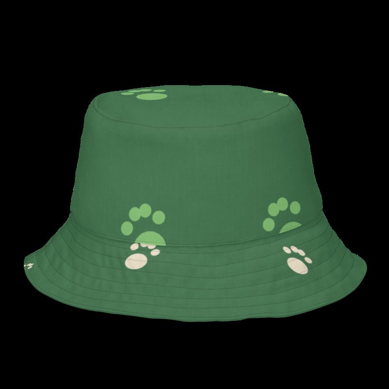AnimalViewology Paws Bucket Hat White