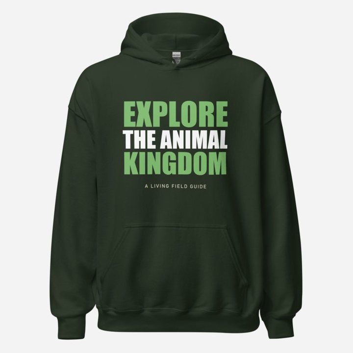 Animal Viewology Explore Hoodie in Forest Green