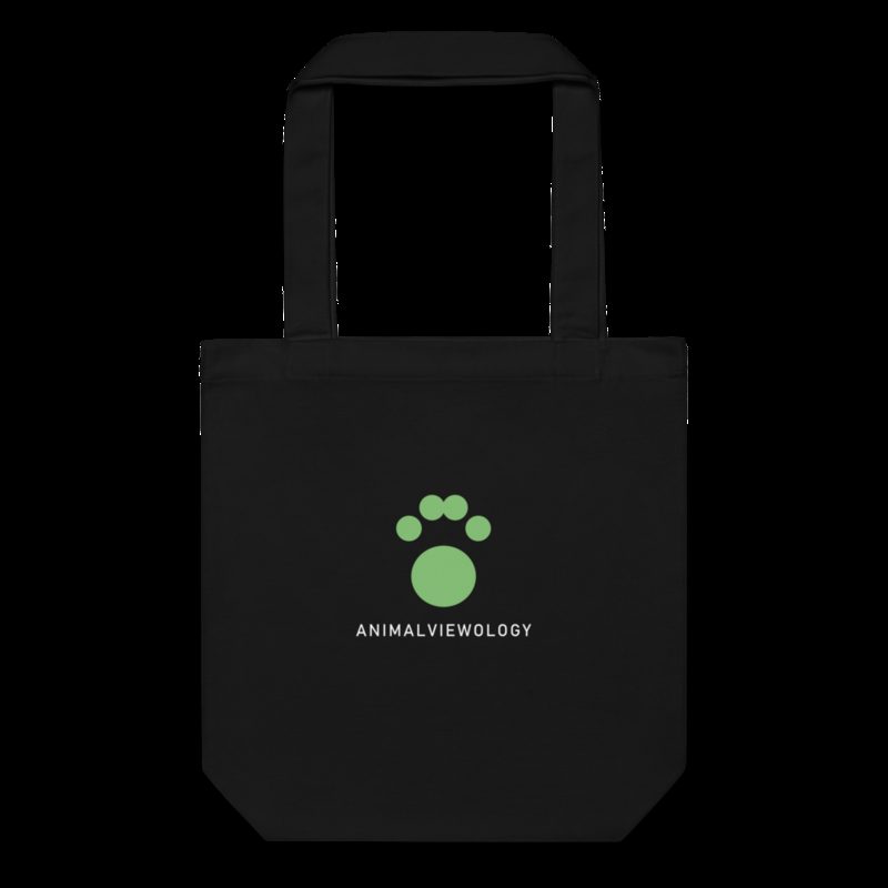 AnimalViewology Paw Tote Bag Black