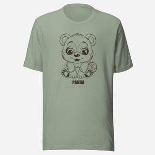 Animal Viewology Panda Sketch Tee Sage