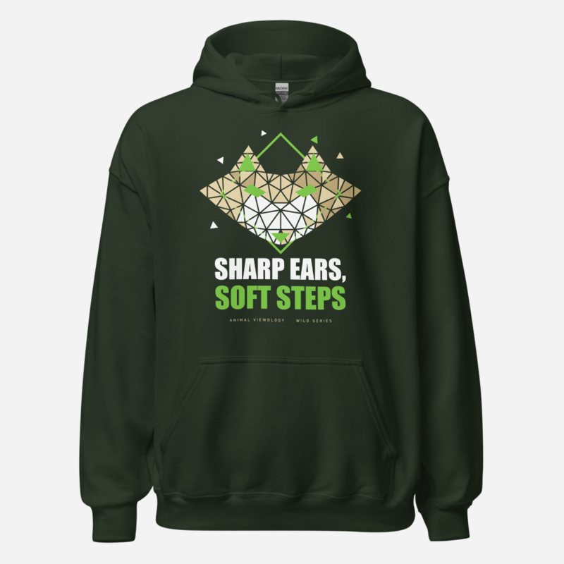 Animal Viewology Sharp Ears, Soft Steps Wild Hoodie