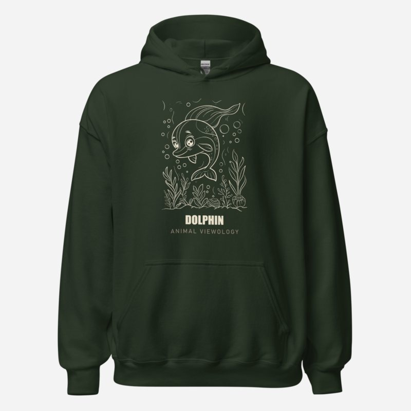 Animal Viewology Dolphin Sea Life Hoodie