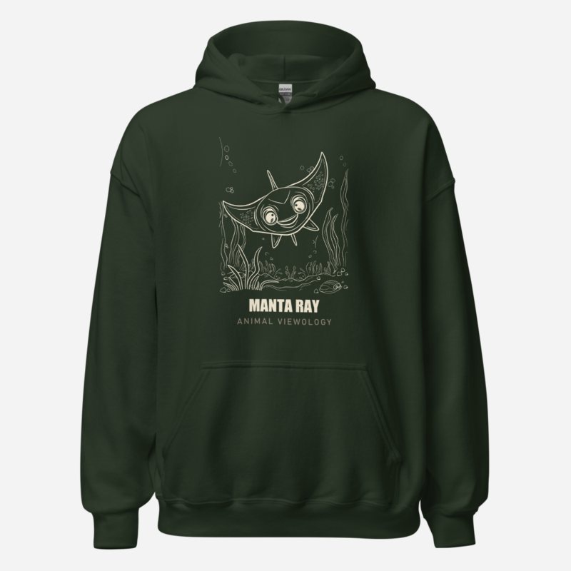 Animal Viewology Manta Ray Sea Life Hoodie