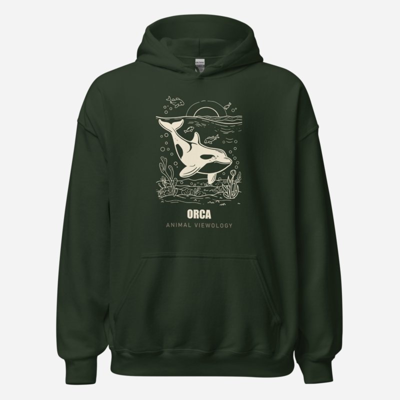 Animal Viewology Orca Sea Life Hoodie