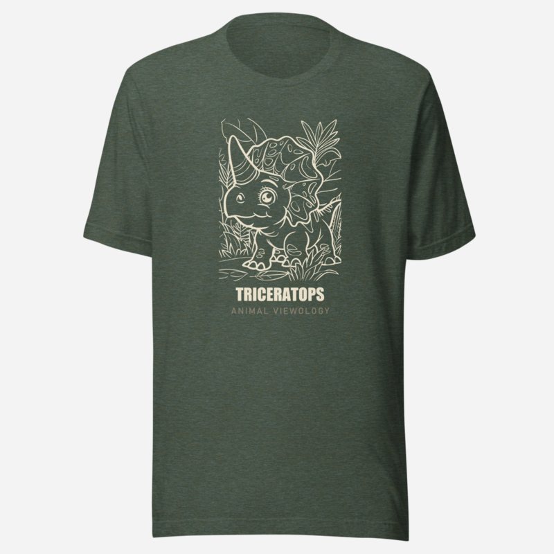 Animal Viewology Triceratops Dino Life Tee