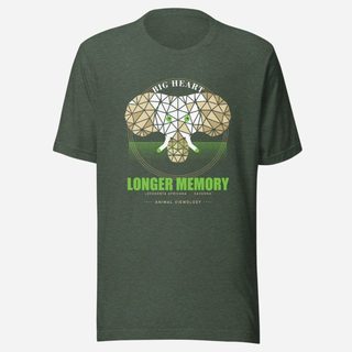 Animal Viewology Big Heart Longer Memory Field Guide Tee Heather Forest