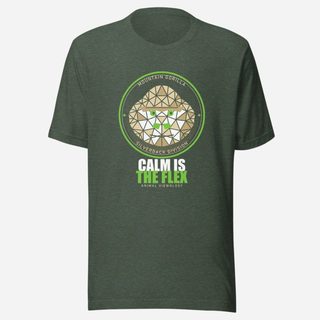 Animal Viewology Calm Is The Flex Field Guide Tee Heather Forest