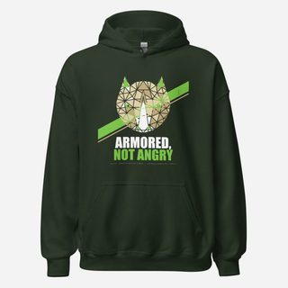 Animal Viewology Armored Not Angry Field Guide Hoodie Forest Green