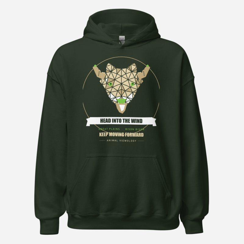 Animal Viewology Head Into The Wind Field Guide Hoodie