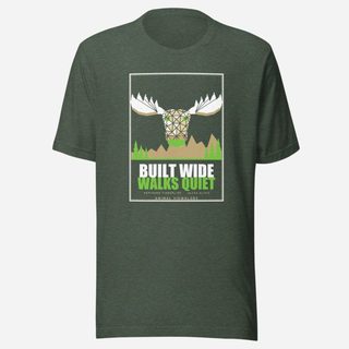 Animal Viewology Built Wide Walks Quiet Field Guide Tee Heather Forest