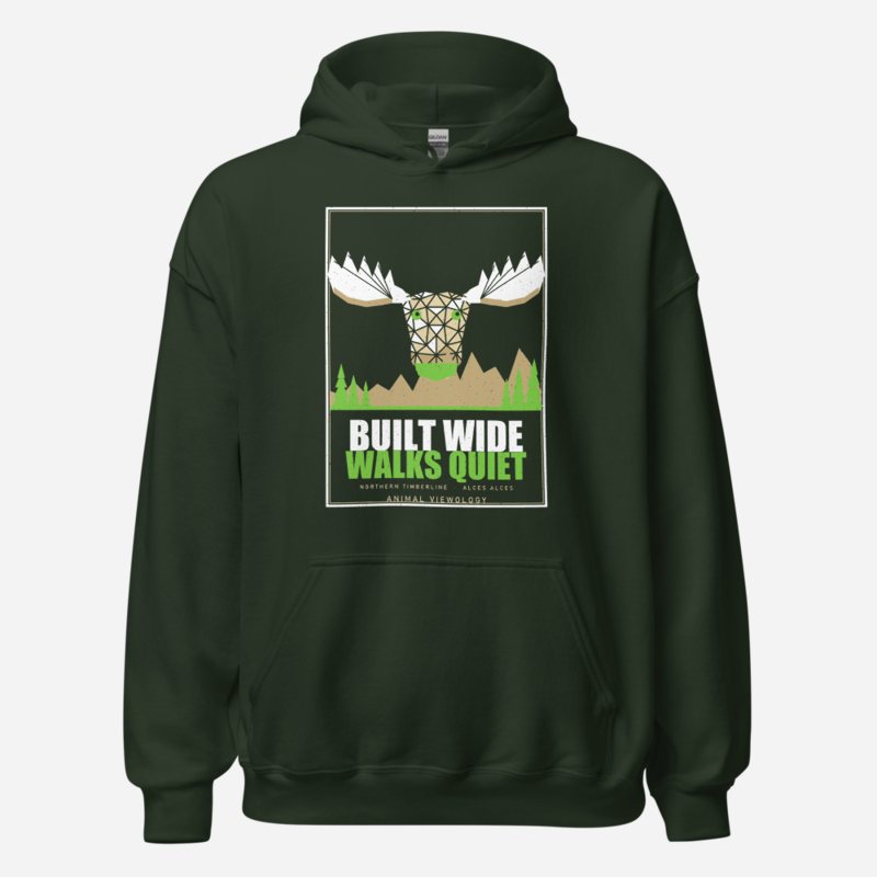 Animal Viewology Built Wide Walks Quiet Field Guide Hoodie