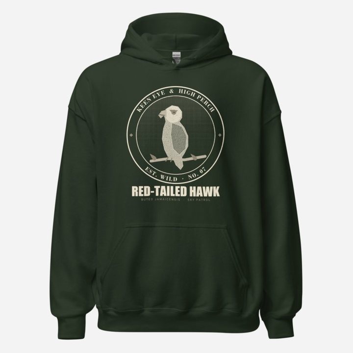 Animal Viewology Keen Eye High Perch Field Guide Hoodie in Forest Green
