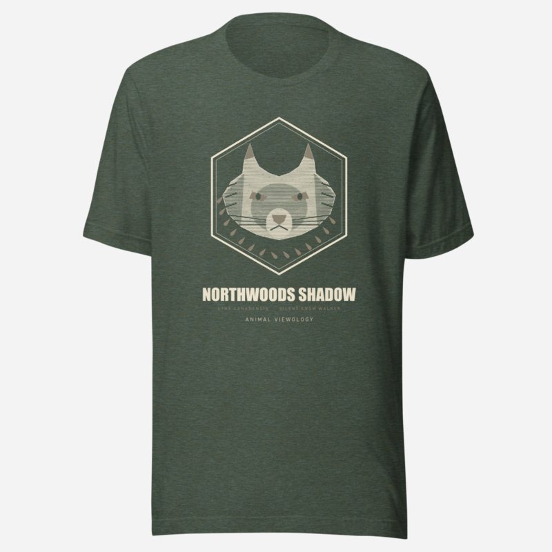Animal Viewology Northwoods Shadow Field Guide Tee