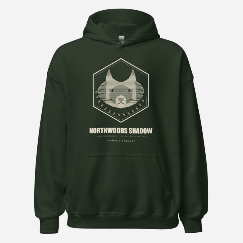 Animal Viewology Northwoods Shadow Field Guide Hoodie