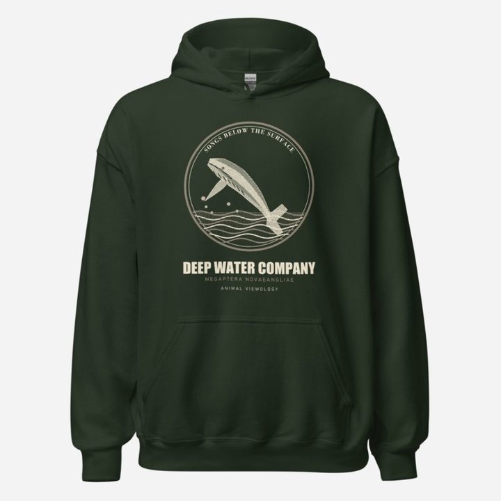 Animal Viewology Deep Water Company Field Guide Hoodie in Forest Green