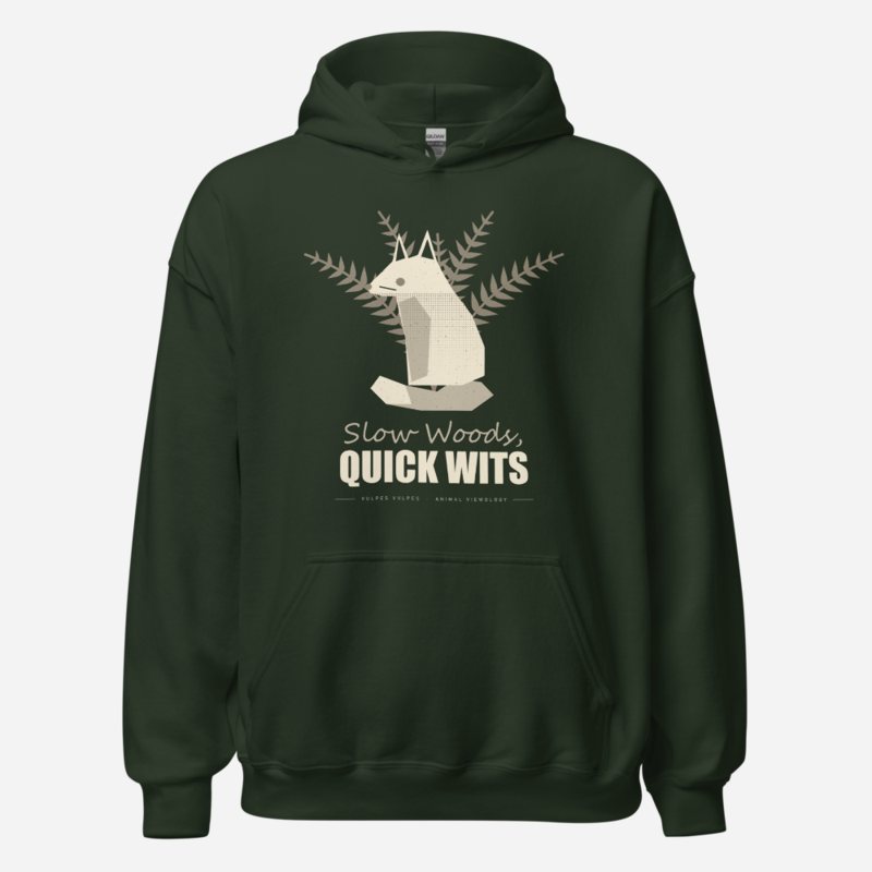 Animal Viewology Slow Woods Quick Wits Field Guide Hoodie