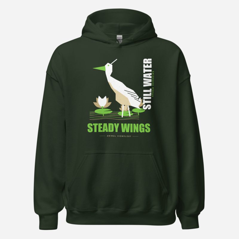 Animal Viewology Still Water Steady Wings Field Guide Hoodie