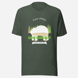 Animal Viewology Tall Pines Slow Heartbeat Field Guide Tee Heather Forest