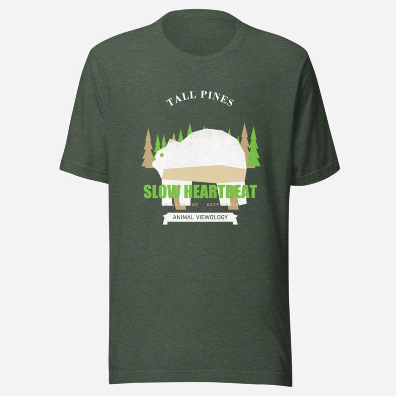 Animal Viewology Tall Pines Slow Heartbeat Field Guide Tee