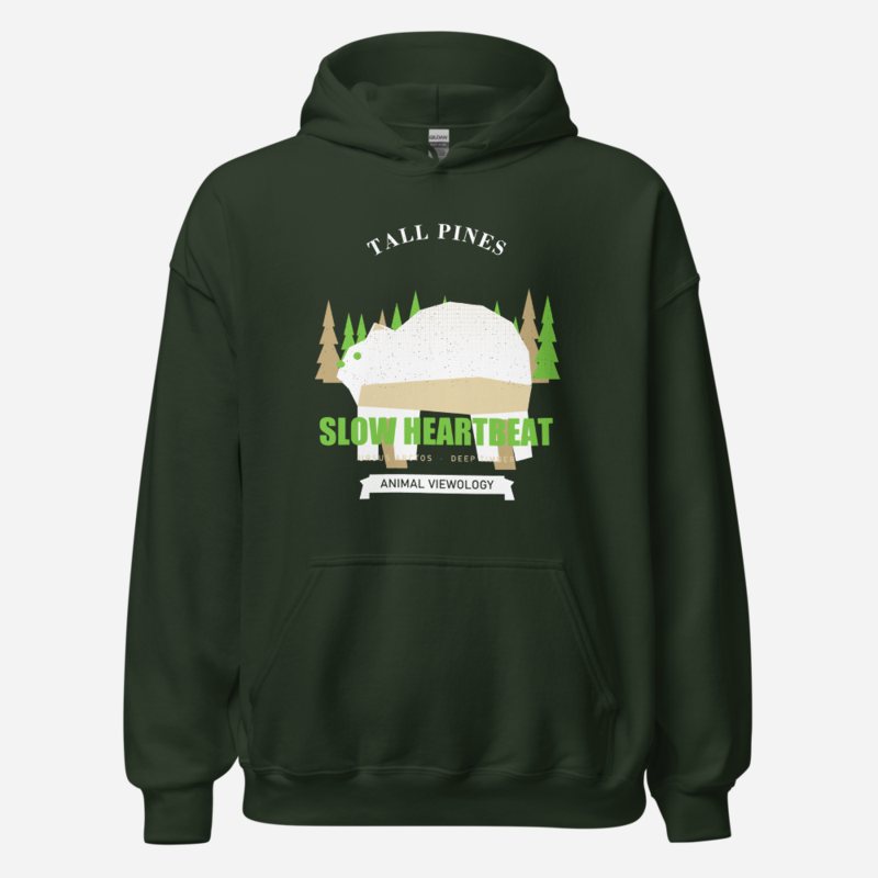 Animal Viewology Tall Pines Slow Heartbeat Field Guide Hoodie