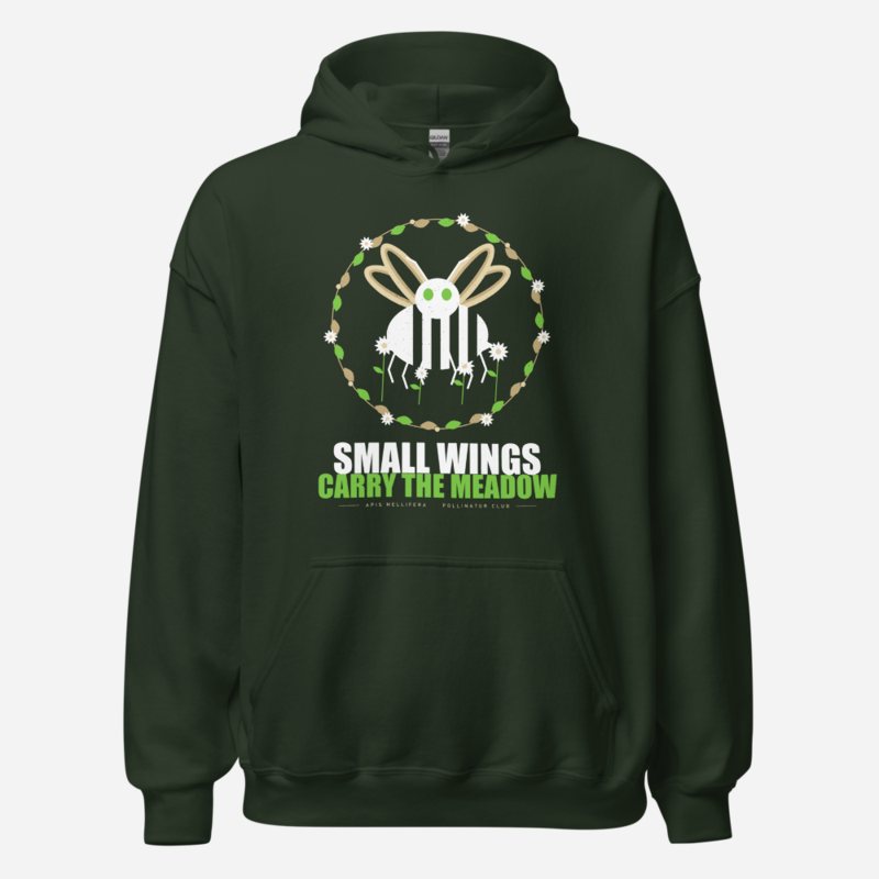 Animal Viewology Small Wings Carry The Meadow Field Guide Hoodie