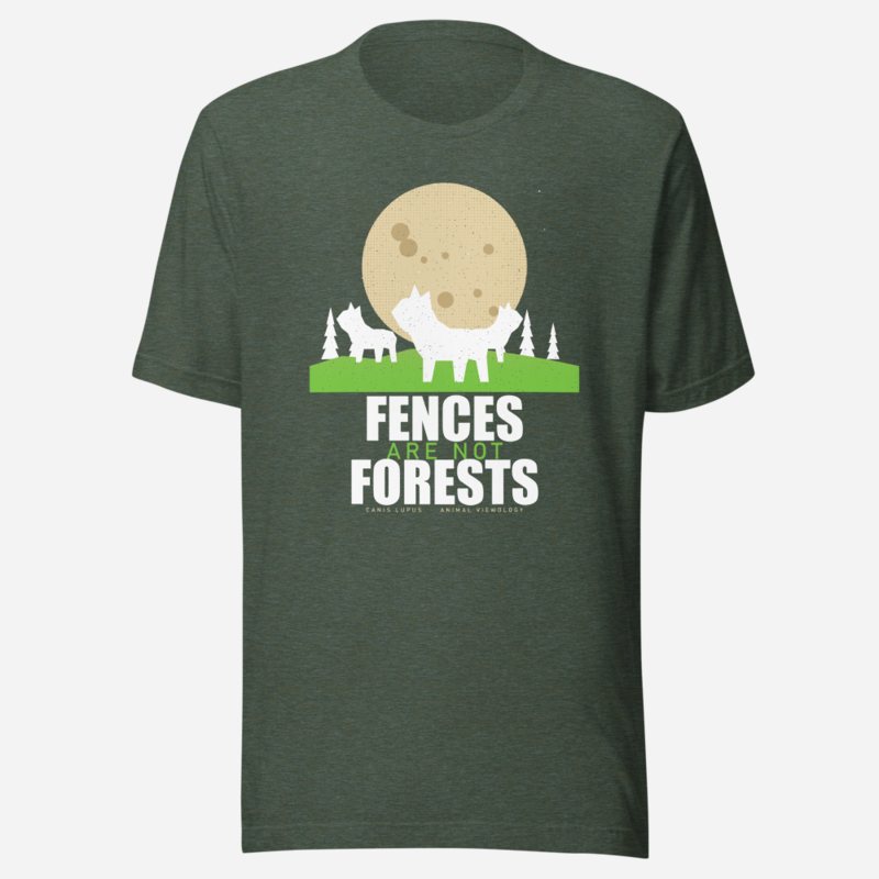 Animal Viewology Fences Are Not Forests Field Guide Tee
