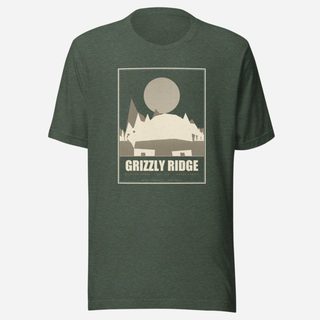 Animal Viewology Grizzly Ridge Field Guide Tee Heather Forest