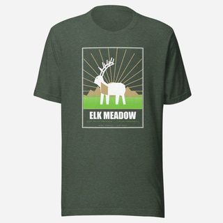 Animal Viewology Elk Meadow Field Guide Tee Heather Forest