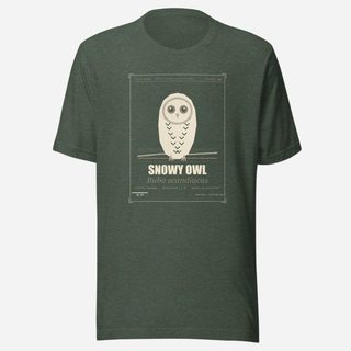 Animal Viewology Snowy Owl Field Guide Field Guide Tee Heather Forest