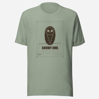 Animal Viewology Snowy Owl Field Guide Field Guide Tee Sage