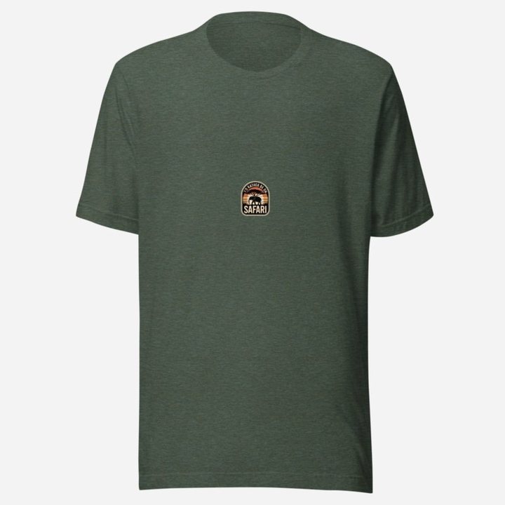 Animal Viewology Rather Be On Safari Tee in Heather Forest