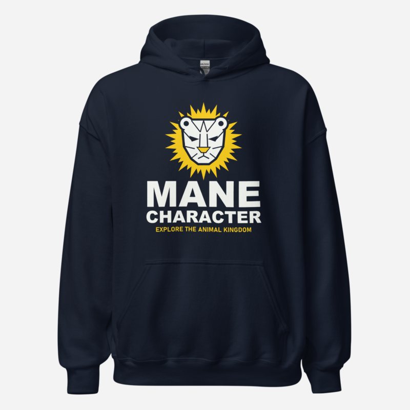 Animal Viewology Mane Character Hoodie Navy
