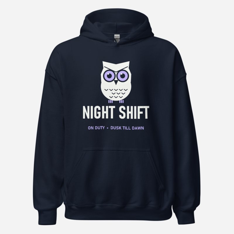 Animal Viewology Night Shift Hoodie Navy