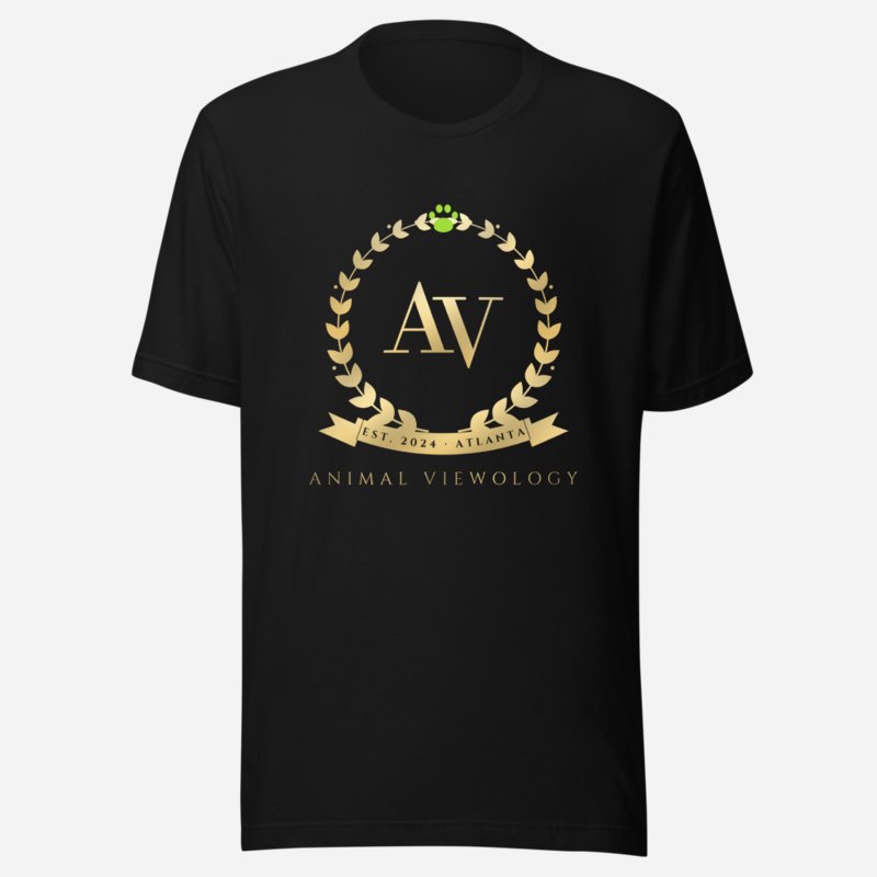 Animal Viewology Maison Crest Tee in Black