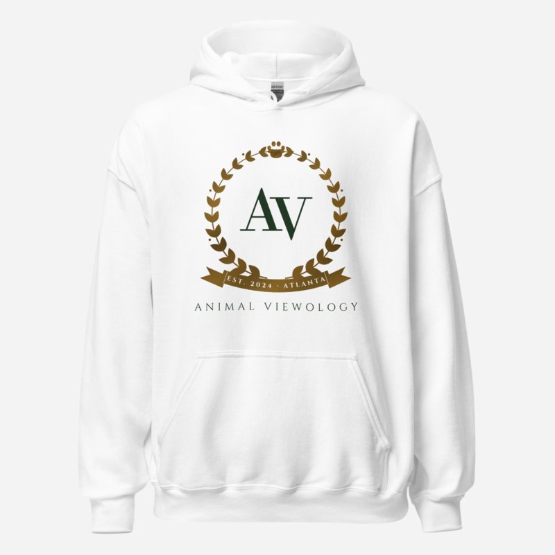 Animal Viewology Maison Crest Hoodie White