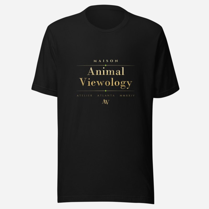 Animal Viewology Maison Signature Tee in Black
