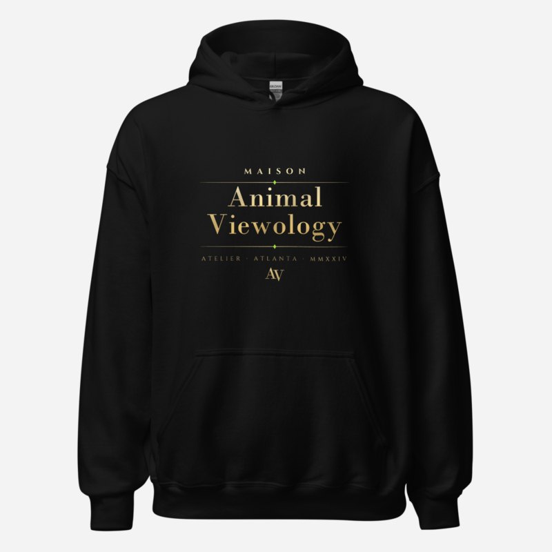 Animal Viewology Maison Signature Hoodie in Black