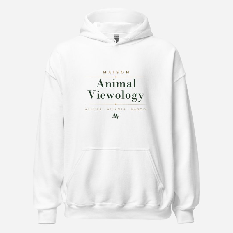 Animal Viewology Maison Signature Hoodie in White