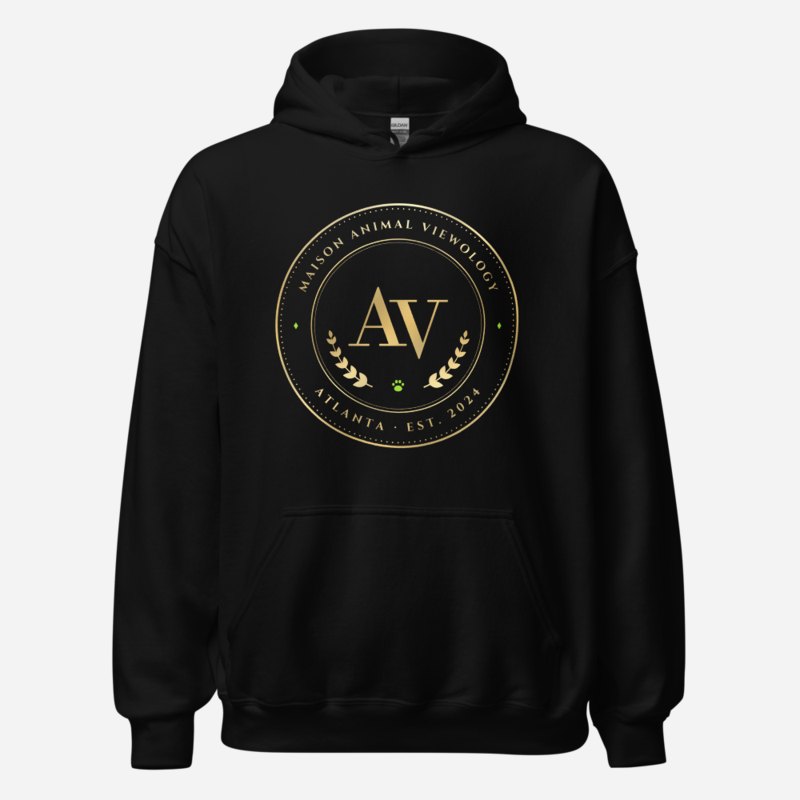 Animal Viewology Maison Medallion Hoodie in Black