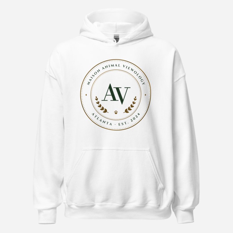 Animal Viewology Maison Medallion Hoodie in White