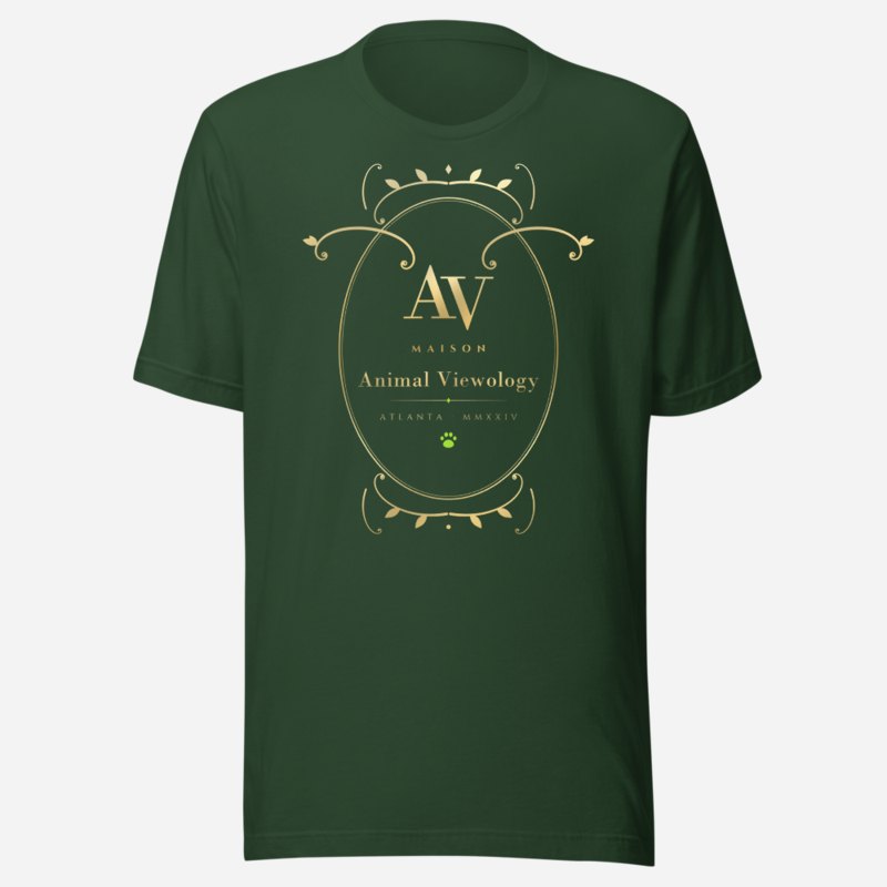 Animal Viewology Maison Baroque Cartouche Tee Forest