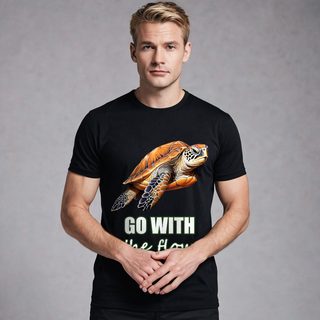 Animal Viewology Go With The Flow Sea Turtle Tee AI model