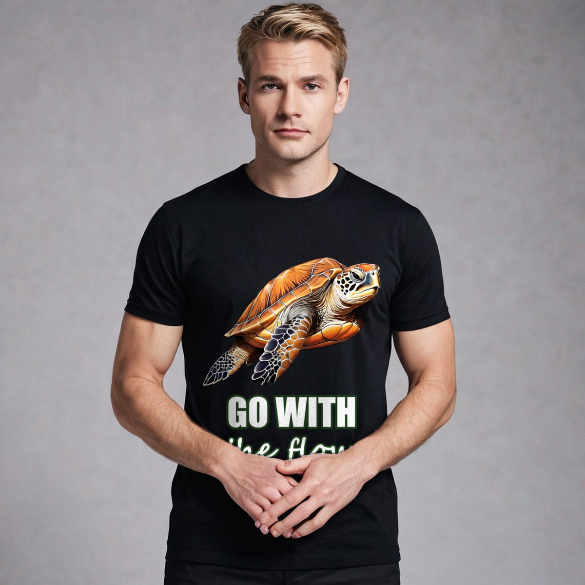 Animal Viewology Go With The Flow Sea Turtle Tee