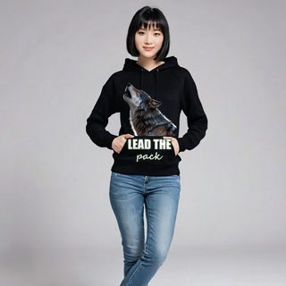 Animal Viewology Lead The Pack Wolf Hoodie AI model